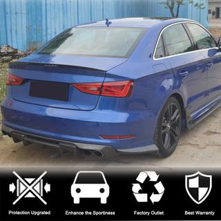 Rear bumper flaps Flap (for S-Line Sedan 2012-2016, Carbon) Audi A3 2012-2020 photo 2