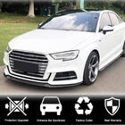 Audi A3 2012-2020 Front bumper lip Lip V3 (for S-Line Sedan 2017-2020, Carbon) photo 2