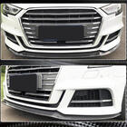 Audi A3 2012-2020 Front bumper lip Lip V3 (for S-Line Sedan 2017-2020, Carbon) photo 3
