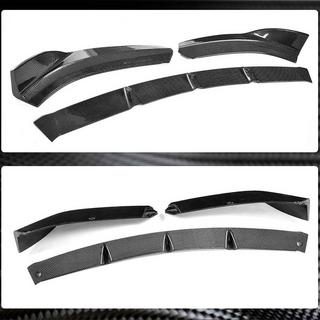 Front bumper lip spoiler Lip V2 (for S-Line Sedan 2017-2020, Carbon) Audi A3 2012-2020 photo 3