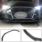 Audi A3 2012-2020 Front bumper lip spoiler Lip V1 (for S-Line 2017-2020 Sedan, Carbon) photo 2