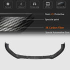 Audi A3 2012-2020 Front bumper lip spoiler Lip V1 (for S-Line 2017-2020 Sedan, Carbon) photo 3