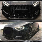 Audi A3 2012-2020 Front bumper lip spoiler Lip V1 (for S-Line 2017-2020 Sedan, Carbon) photo 7