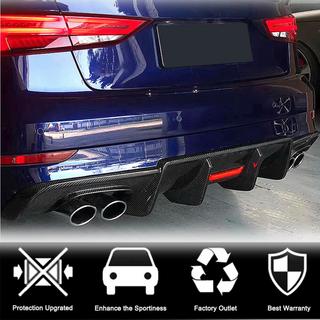 Rear bumper diffuser V3 for S-Line Sedan 2017-2020 (Carbon) Audi A3 2012-2020 photo 2