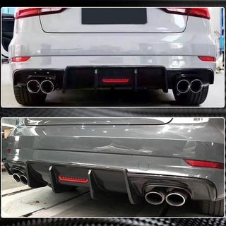 Rear bumper diffuser V3 for S-Line Sedan 2017-2020 (Carbon) Audi A3 2012-2020 photo 4