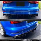 Audi A3 2012-2020 Rear Bumper Diffuser (FRP) photo 7