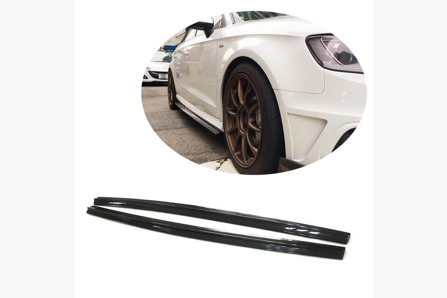 Audi A3 2012-2020 Side Skirts V1 (for S-Line HB, Carbon) Image