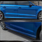 Audi A3 2012-2020 Side Skirts V2 (for S-Line Sedan, Carbon) photo 3