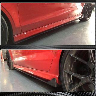 Side Skirts V2 (for S-Line Sedan, Carbon) Audi A3 2012-2020 photo 2