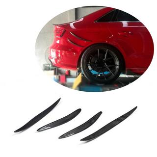 Rear bumper diffuser (for S-Line Sedan 2012-2016, Carbon) Audi A3 2012-2020 photo 1