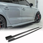 Audi A3 2012-2020 Side skirts V1 (for S-Line Sedan, Carbon) photo 1