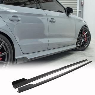 Side skirts V1 (for S-Line Sedan, Carbon) Audi A3 2012-2020 photo 1