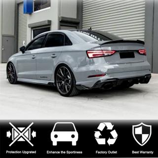 Side skirts V1 (for S-Line Sedan, Carbon) Audi A3 2012-2020 photo 4