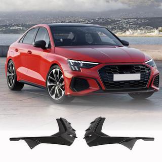 Front bumper lip spoiler (for S-Line Sedan 2020-2023, Carbon) photo 1