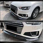 Audi A4 B9 2015-2024 Front bumper lip spoiler Lip V1 (for S-Line Sedan 2015-2019, Carbon) photo 4