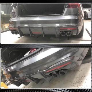 Rear Bumper Diffuser V3 (for S-Line, Carbon) photo 4