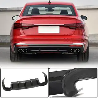 Rear Bumper Diffuser V2 (for S-Line, Carbon) photo 1