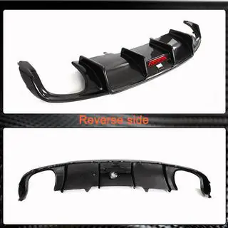 Rear bumper diffuser V1 (for S-Line Sedan 2015-2019, Carbon) photo 4