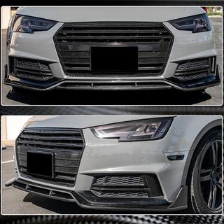 Front bumper lip spoiler Lip V2 (for S-Line Sedan 2015-2019, Carbon) photo 4