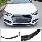Audi A4 B9 2015-2024 Front bumper lip spoiler Lip V4 (for S-Line Sedan 2015-2019, Carbon) photo 1