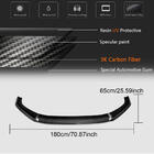 Audi A4 B9 2015-2024 Front bumper lip spoiler Lip V4 (for S-Line Sedan 2015-2019, Carbon) photo 5