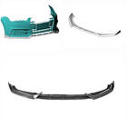 Audi A4 B9 2015-2024 Front bumper lip Lip V5 (for S-Line Sedan 2015-2019, Carbon) photo 2