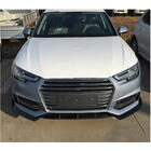 Audi A4 B9 2015-2024 Front bumper lip Lip V5 (for S-Line Sedan 2015-2019, Carbon) photo 4