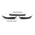 Audi A4 B9 2015-2024 Front bumper lip Lip V5 (for S-Line Sedan 2015-2019, Carbon) photo 6