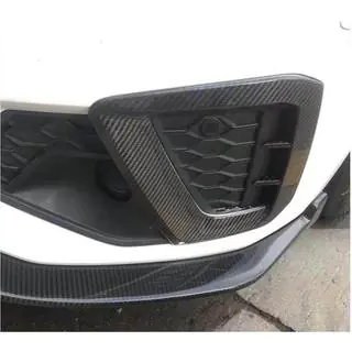 Fog Light Trim Covers V1 (for S-Line Sedan 2015-2019, Carbon) photo 3