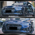 Audi A4 B9 2015-2024 Front bumper lip Lip V2 (for S-Line Sedan 2019-2024, Carbon) photo 5