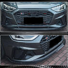 Audi A4 B9 2015-2024 Front bumper lip Lip V1 (for S-Line Sedan 2019-2024, Carbon) photo 4