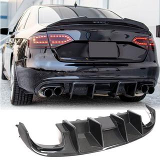 Rear Bumper Diffuser V2 (for S4 2009-2012, Carbon) photo 1
