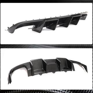 Rear Bumper Diffuser V2 (for S4 2009-2012, Carbon) photo 2