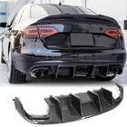 Audi A4 B8 2007-2015 Rear Bumper Diffuser V1 (for S4 2009-2012, Carbon) photo 1