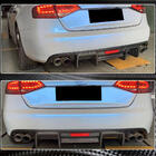 Audi A4 B8 2007-2015 Rear Bumper Diffuser V1 (for S4 2009-2012, Carbon) photo 6