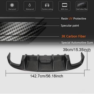 Rear Bumper Diffuser V1 (for S4 2009-2012, Carbon) photo 3