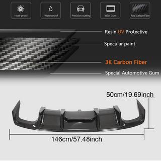 Rear Bumper Diffuser (for S4 2013-2015, Carbon) photo 4