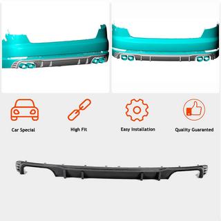 Rear Bumper Diffuser V2 (for S-Line Sedan 2015-2019, Carbon) photo 2