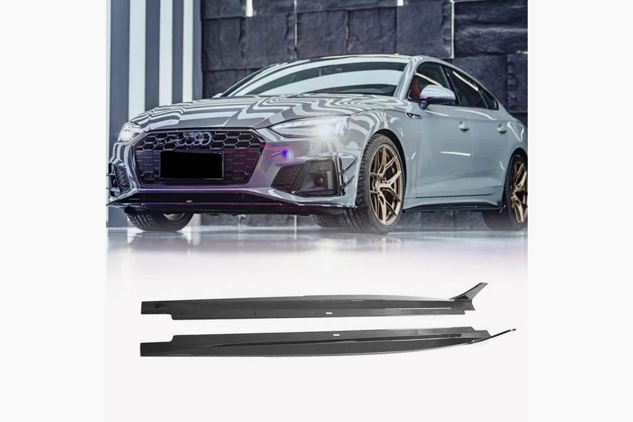 Audi A5 2016-2025 Side Skirts 2021-2025 V2 (for Sportback, Carbon) Image