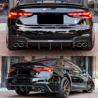 Rear Bumper Diffuser V2 (for S-Line 2021-2025, Carbon) photo 2