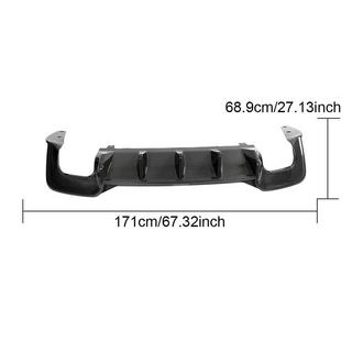 Rear Bumper Diffuser V2 (for S-Line 2021-2025, Carbon) photo 3
