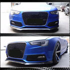 Audi A5 2007-2015 Front Bumper Lip V1 for S-Line 2012-2015, Carbon photo 4