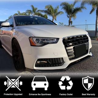 Front Bumper Lip V1 for S-Line 2012-2015, Carbon photo 2