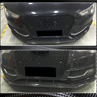 Front Bumper Lip V4 (for S-Line 2012-2015, Carbon) photo 3