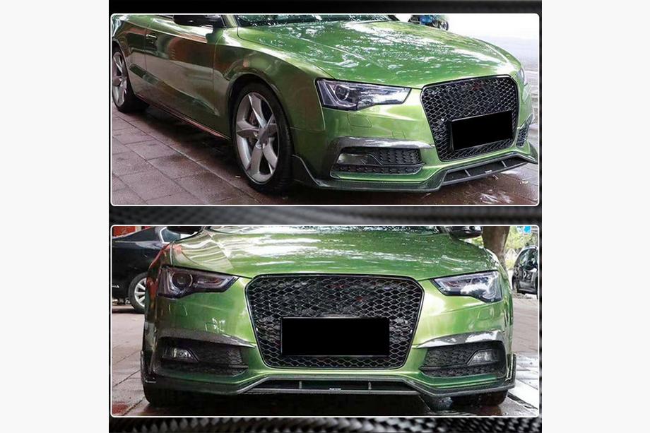 Audi A5 2007-2015 Fog Light Covers (for S-Line 2012-2015, Carbon) Photo 4
