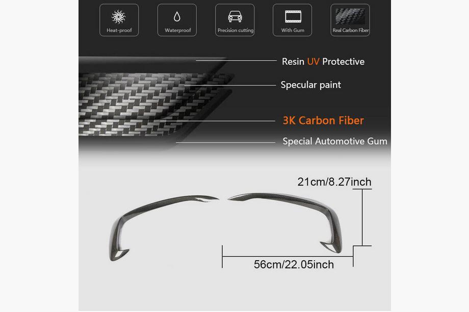 Audi A5 2007-2015 Fog Light Covers (for S-Line 2012-2015, Carbon) Photo 5