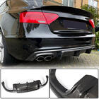 Audi A5 2007-2015 Rear Bumper Diffuser V3 (for S-Line 2012-2015, Carbon) photo 1