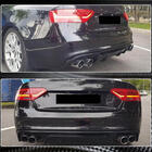 Audi A5 2007-2015 Rear Bumper Diffuser V2 (for S-Line 2012-2015, Carbon) photo 4