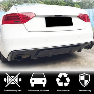 Rear Bumper Diffuser V2 (for S-Line 2012-2015, Carbon) photo 2