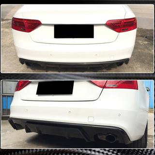 Rear Bumper Diffuser V2 (for S-Line 2012-2015, Carbon) photo 3
